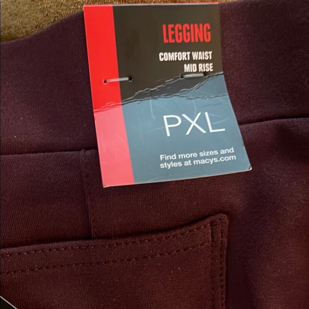 Style & Co. Women's Leggings in Deep Purple - Picture 8 of 13